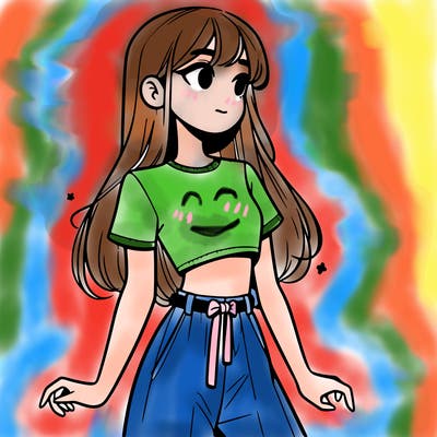 girl in a cute crop top