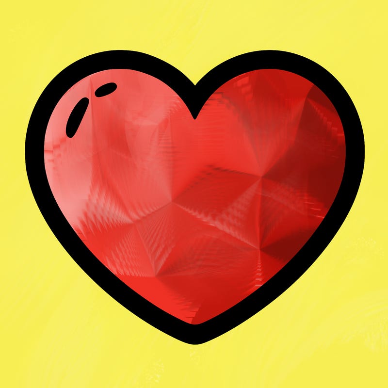 a blank heart