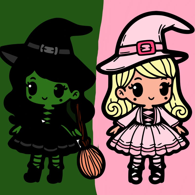 split 2 witches