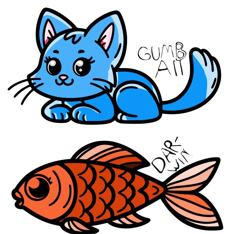 gumball the cat and darwin the fish