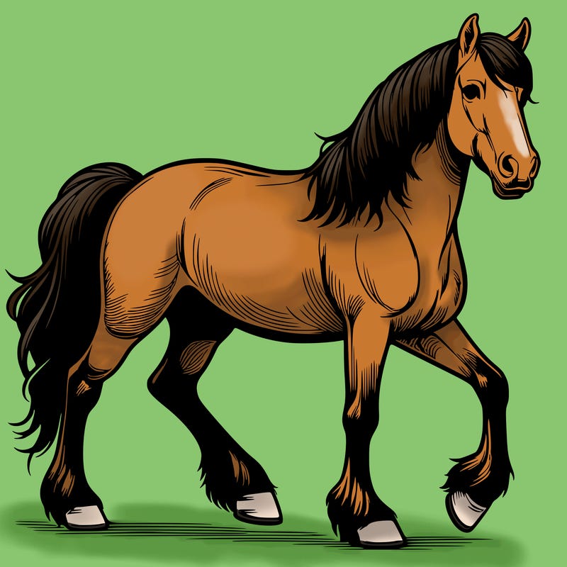 realistic horse
