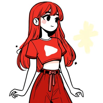 girl in a cute crop top