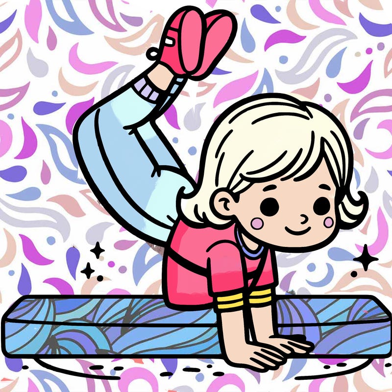 girl doing gymnastics