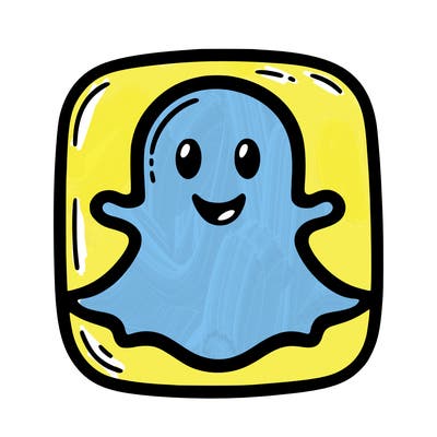 the original snap chat logo