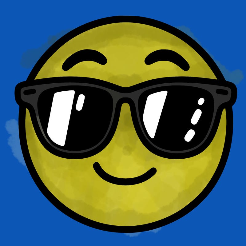 emoji with sunglasses