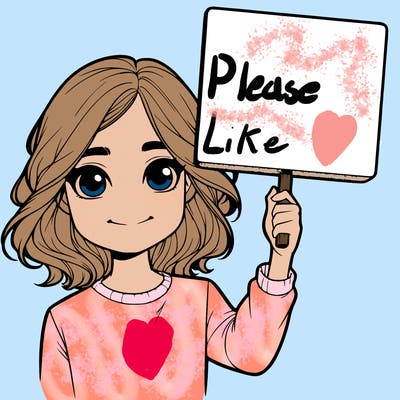 realistic girl holding up a sign