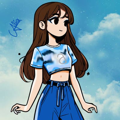 girl in a cute crop top