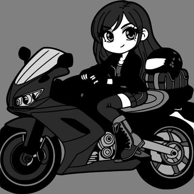 motorcycle girl