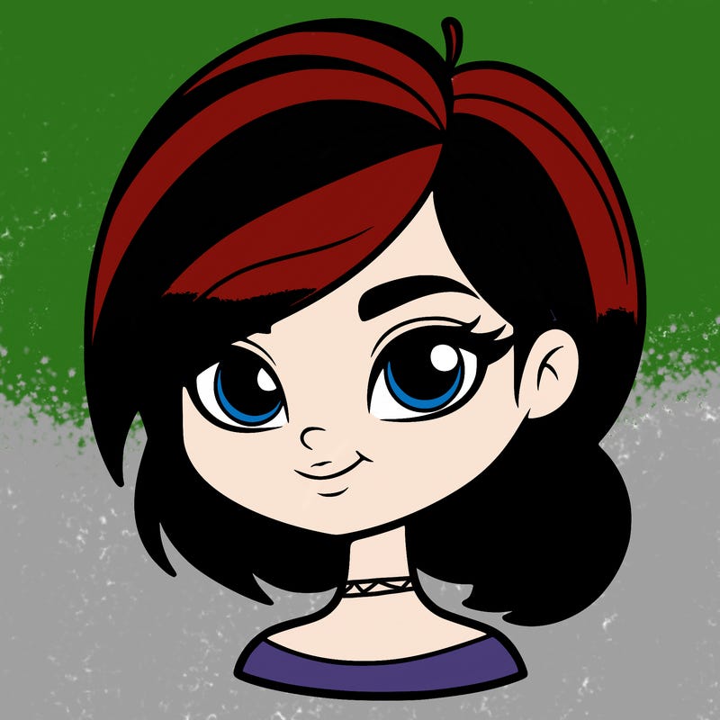 girl from descendants the movie with purple hair