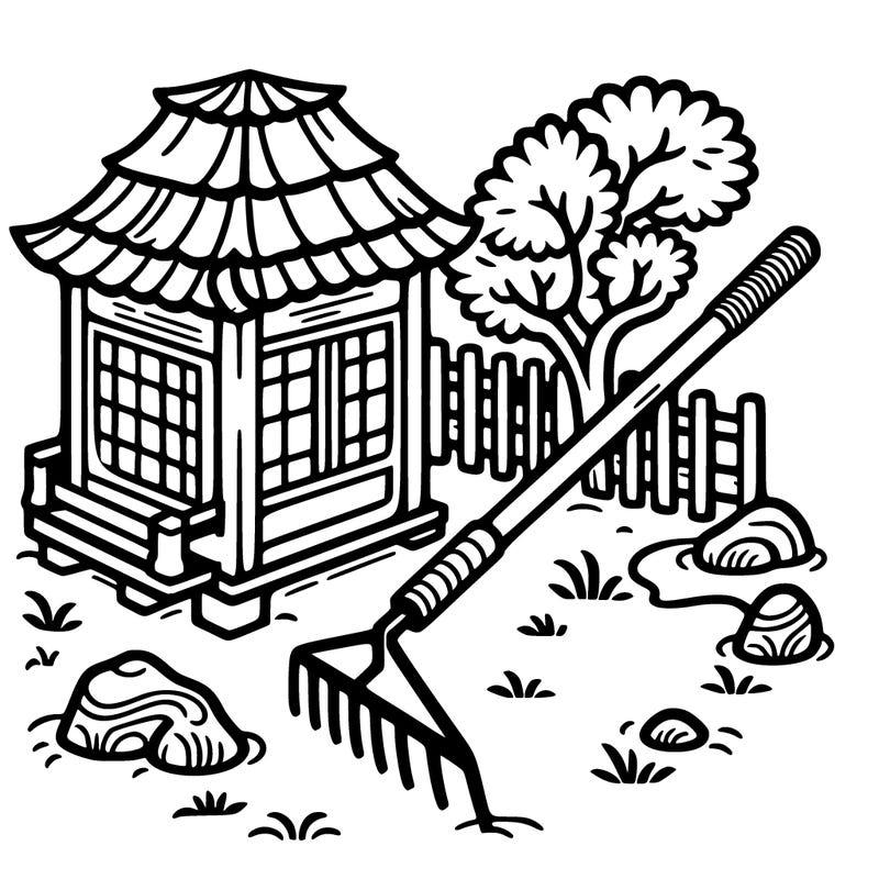 zen garden rake