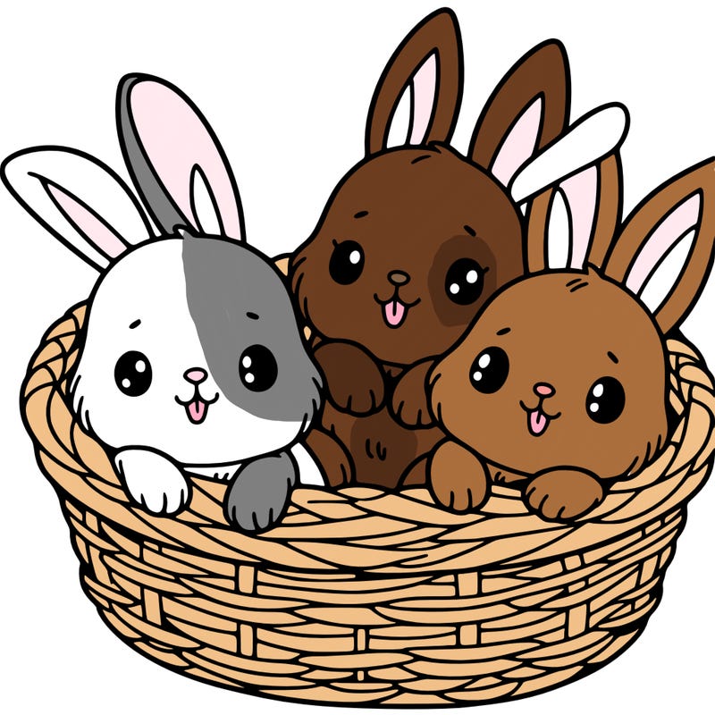 bunny’s in a basket