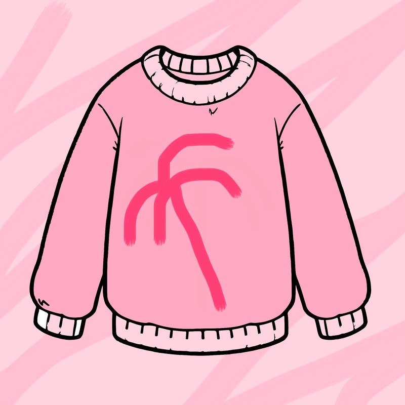 al, white sweater blank sweater no details