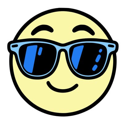 emoji with sunglasses