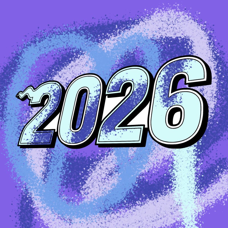 2026 in big font covering the whole paper no one else in it just the numbers... 2026