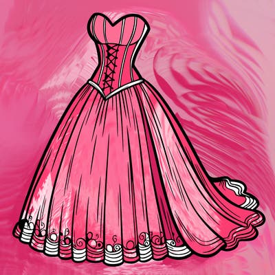 wedding dress-corset and a long and flowy skirt