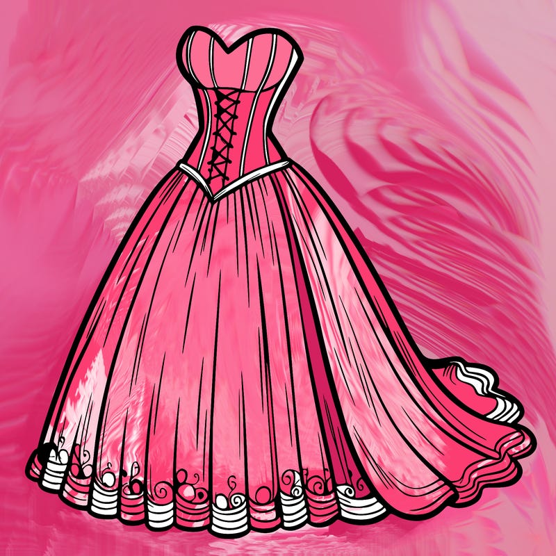 wedding dress-corset and a long and flowy skirt