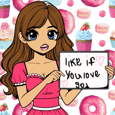 realistic pretty girl holding blank sign