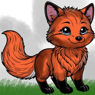 realistic fox