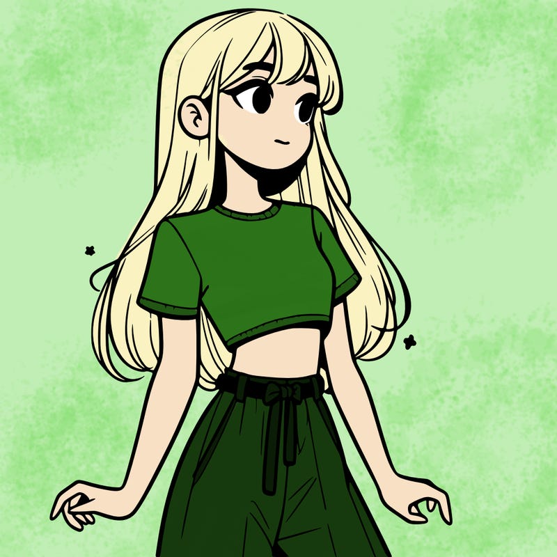 girl in a cute crop top