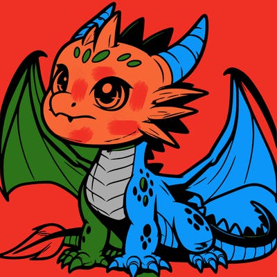 fierce baby night dragon