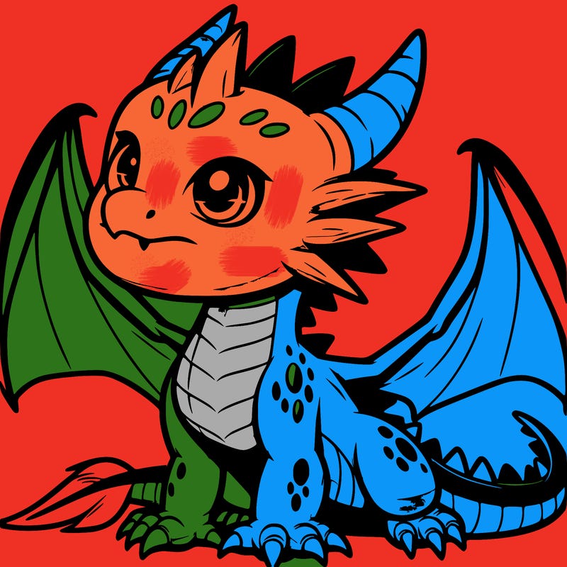 fierce baby night dragon