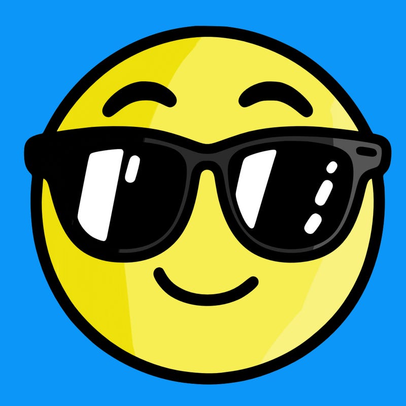 emoji with sunglasses
