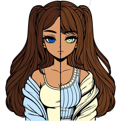 realistic girl split