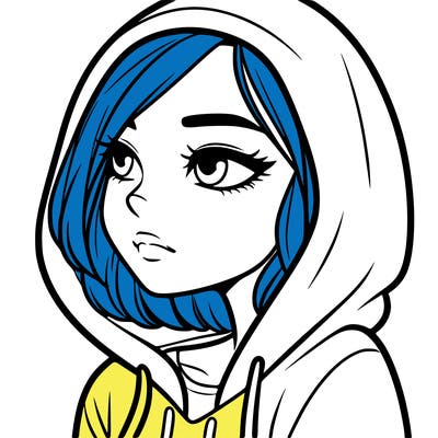a woman wearing a hoodie