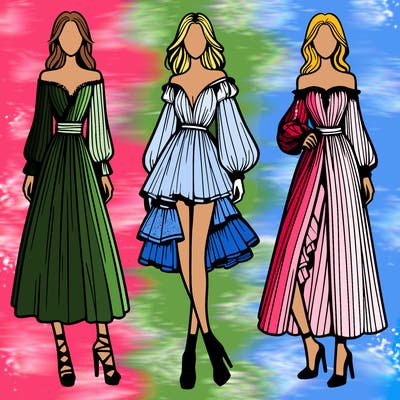 fashion models dresses