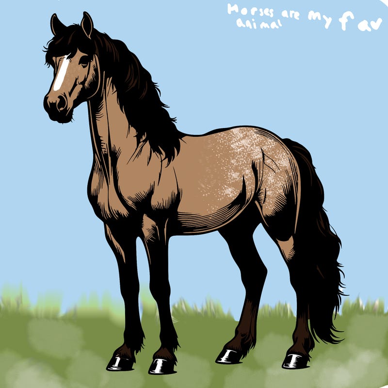 realistic horse
