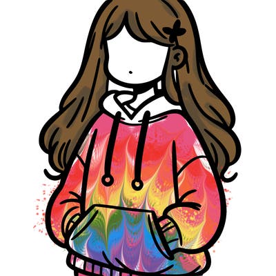 girl in sweatshirt