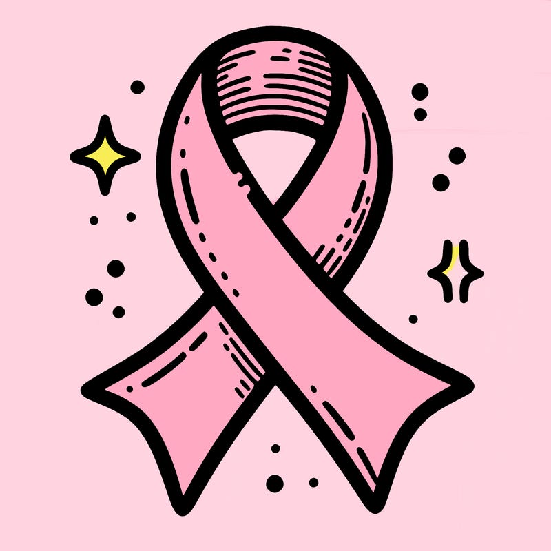 ribbon symbol of national breast cancer awareness month