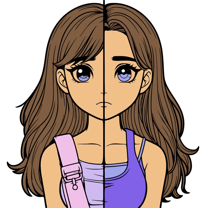 realistic girl split