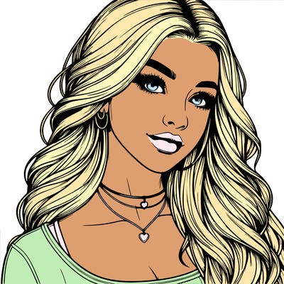 detailed realistic girl