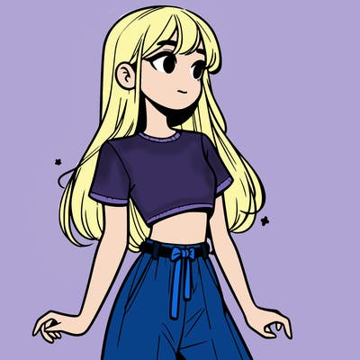 girl in a cute crop top