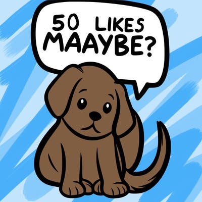 a puppy that says 5 like maybe