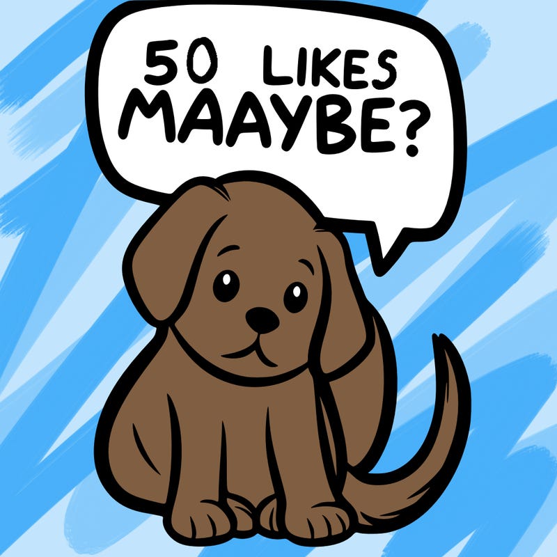 a puppy that says 5 like maybe
