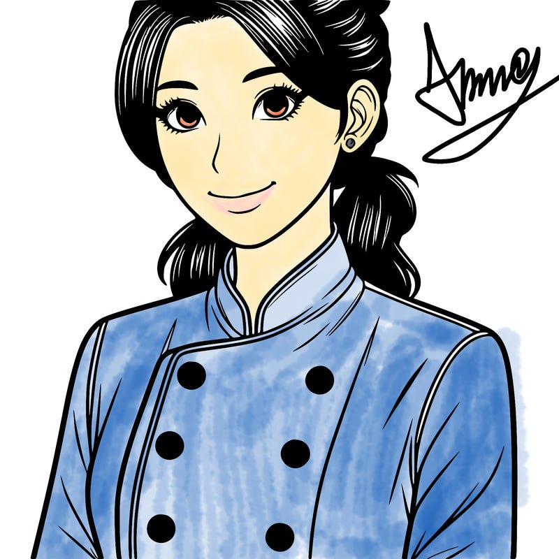 realistic asian woman cuisine chef