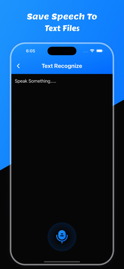 PDFエディタアプリ内の音声テキスト認識機能を示すモバイルインターフェイス。