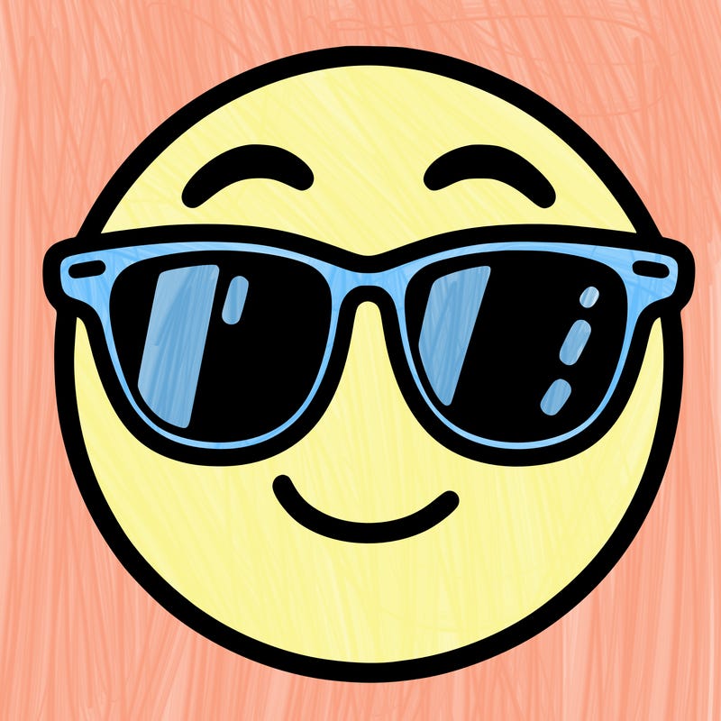 emoji with sunglasses