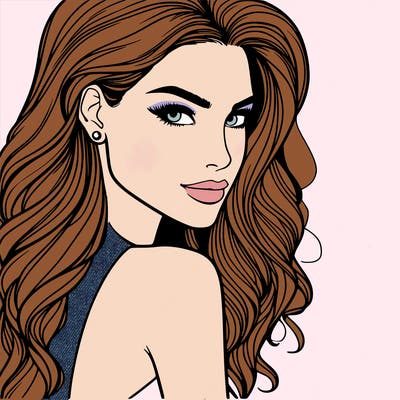 beautiful female fashion model