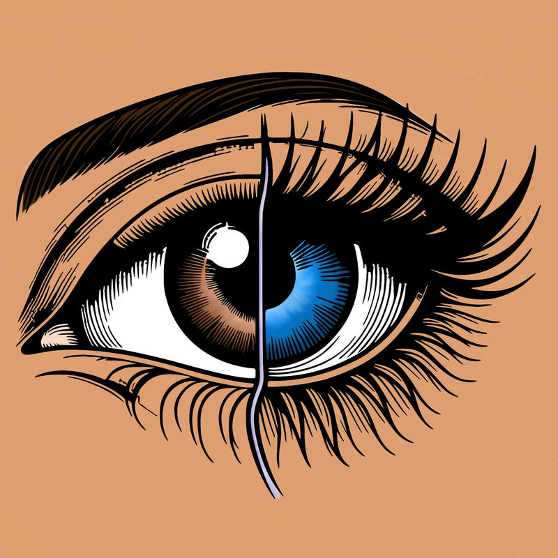 realistic eye split
