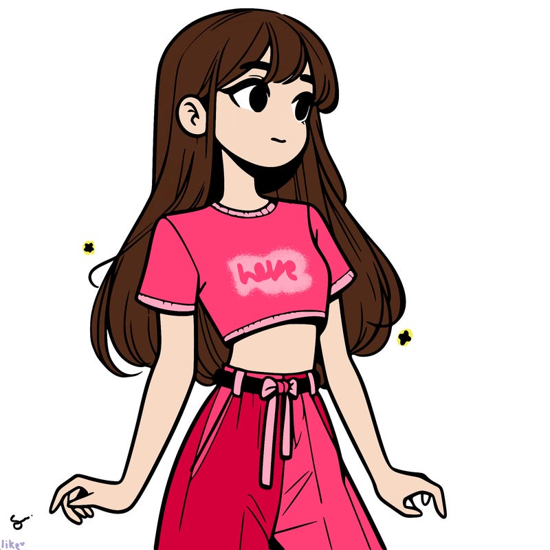 girl in a cute crop top