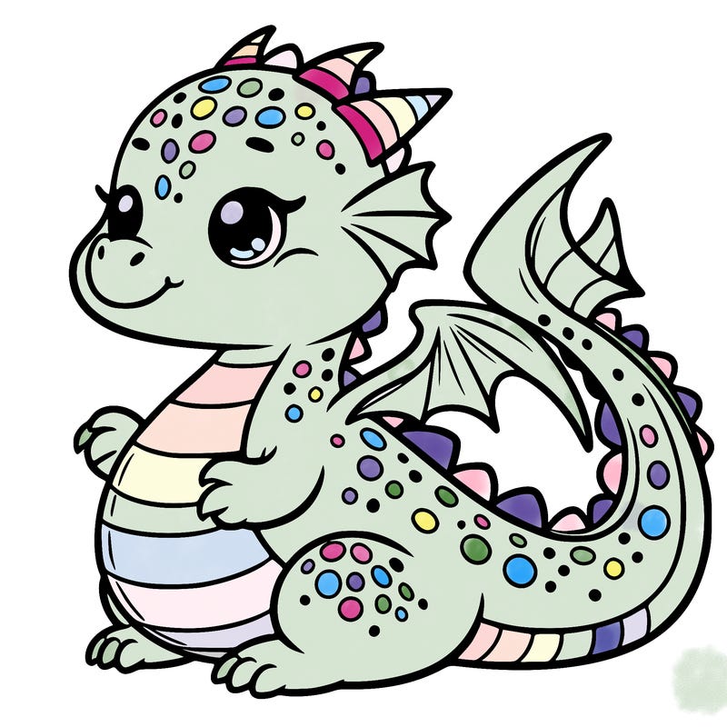 an absolutely cute and pretty dragon
