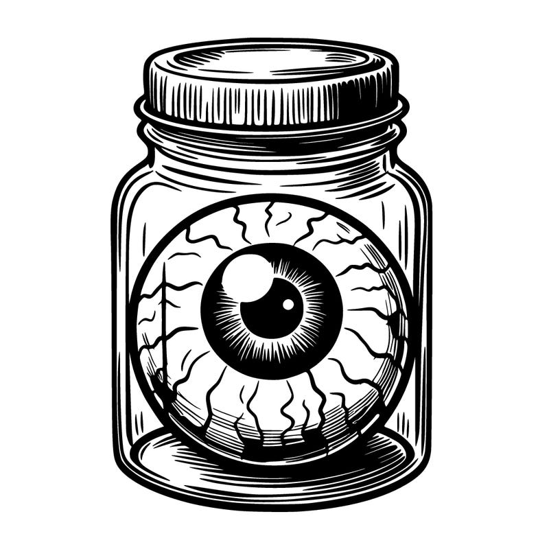 eyeball in jar
