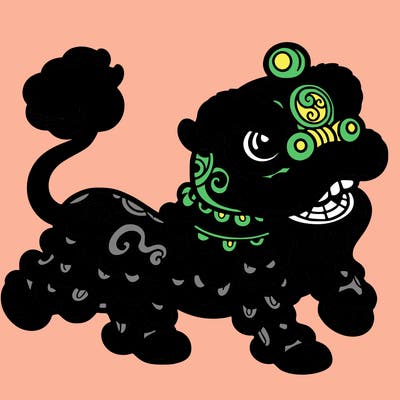 chinese dancing lion