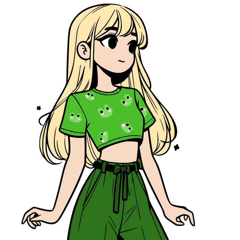 girl in a cute crop top