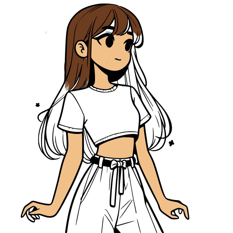 girl in a cute crop top