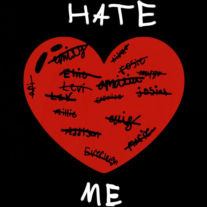 a blank heart
