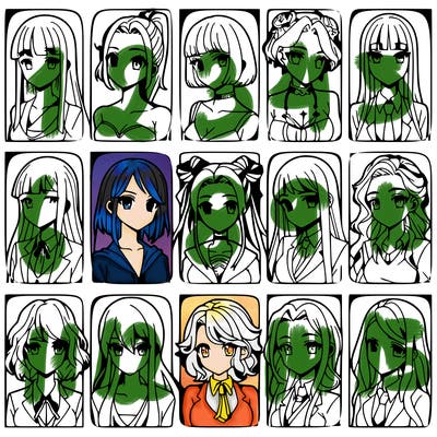 girls that look diffrent anime